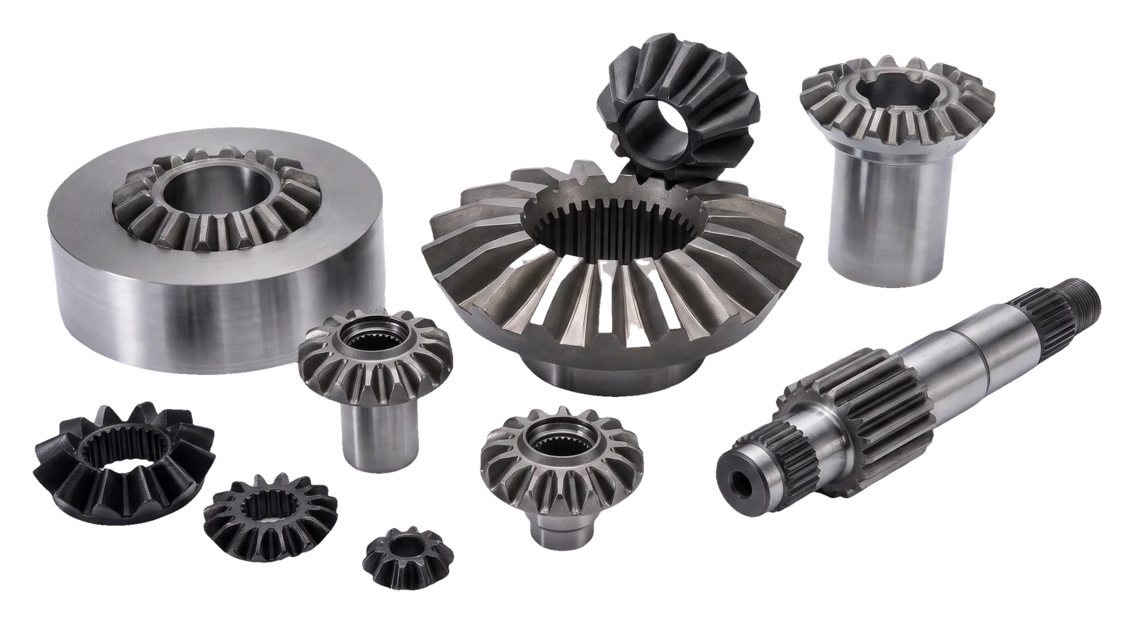 Precision forged bevel gears and a pinion shaft